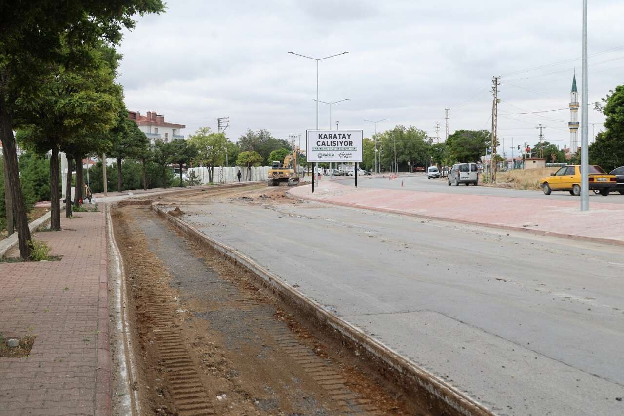 Konya'da ulaşım atağı hız kesmiyor! 1000 metrelik yolda dönüşüm devam ediyor 8